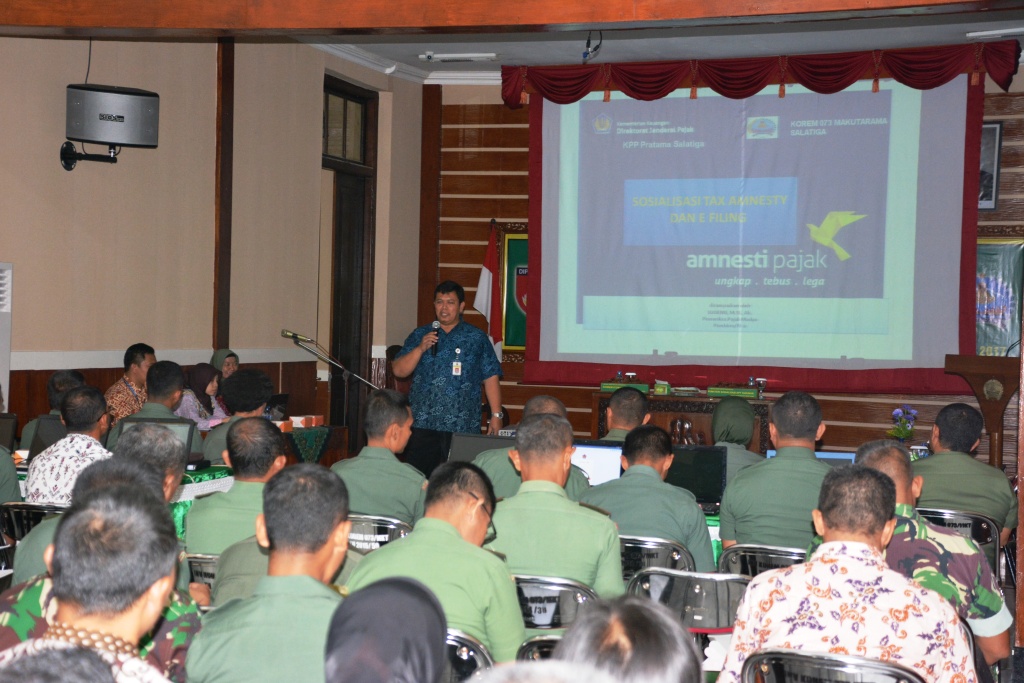 Korem Adakan Sosialisasi Pengisian dan Pelaporan SPT Pajak